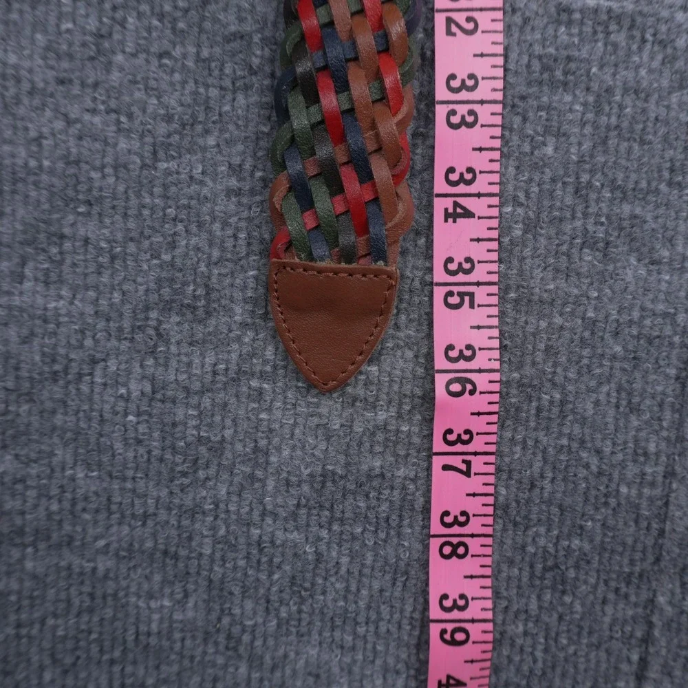 Braided Leather Belt Womens S/M 28